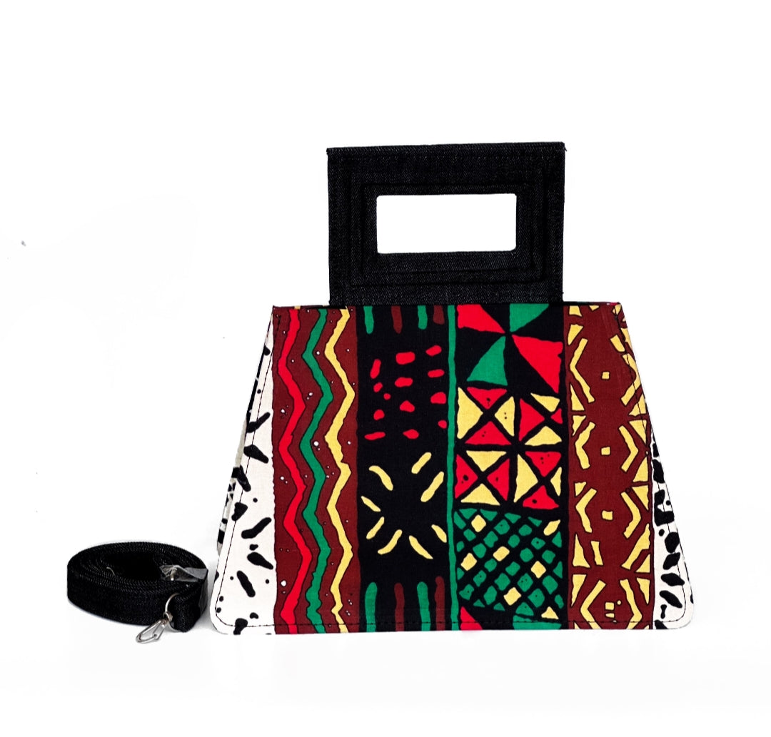 Amazon.com: Ankara African Print Fabric XL Reversible Tote Bag Handmade In  Ghana Reusable Shopper (Multi 2) : Handmade Products